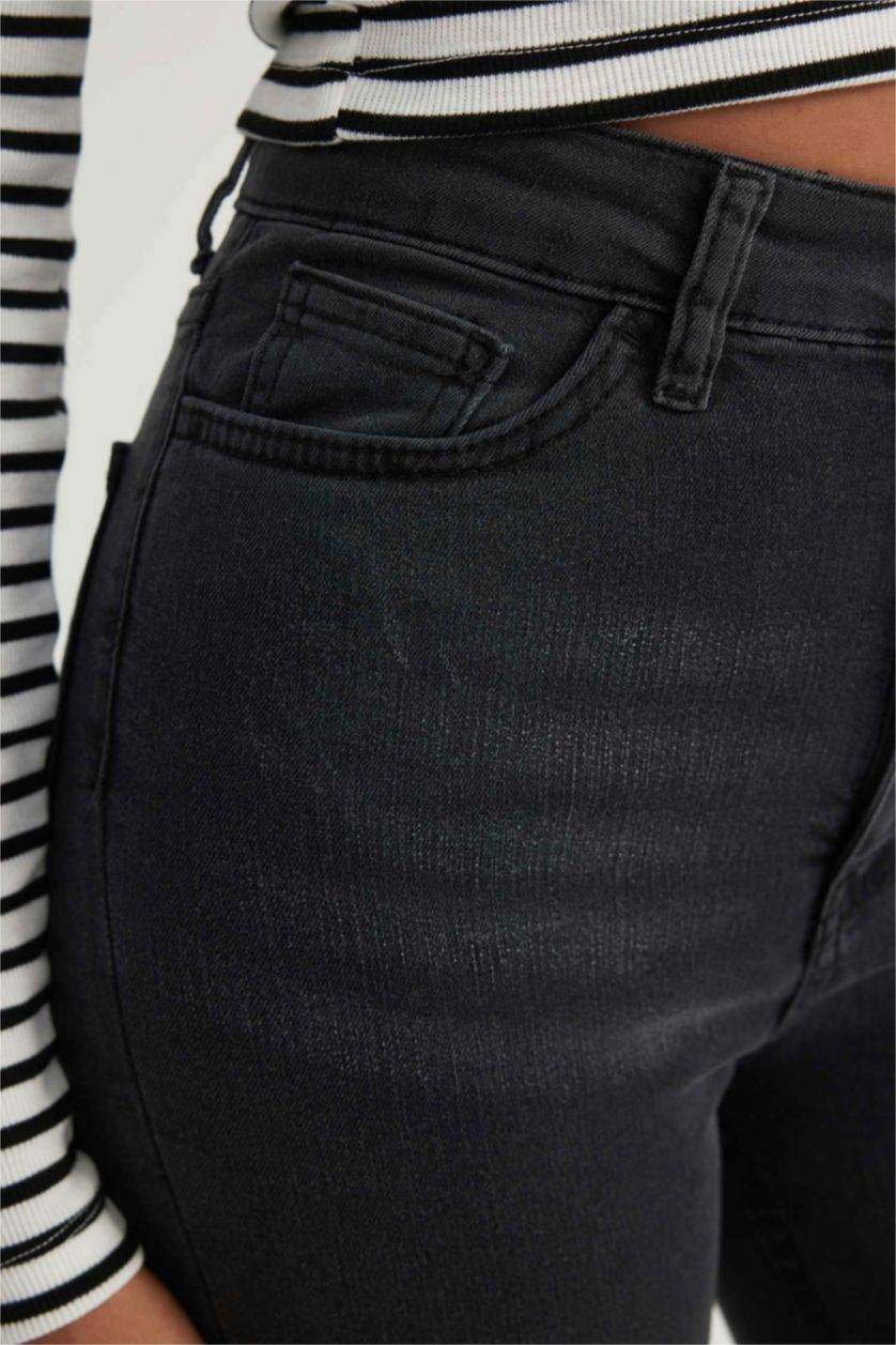 Woman Anthracite Super Skinny Fit Trousers