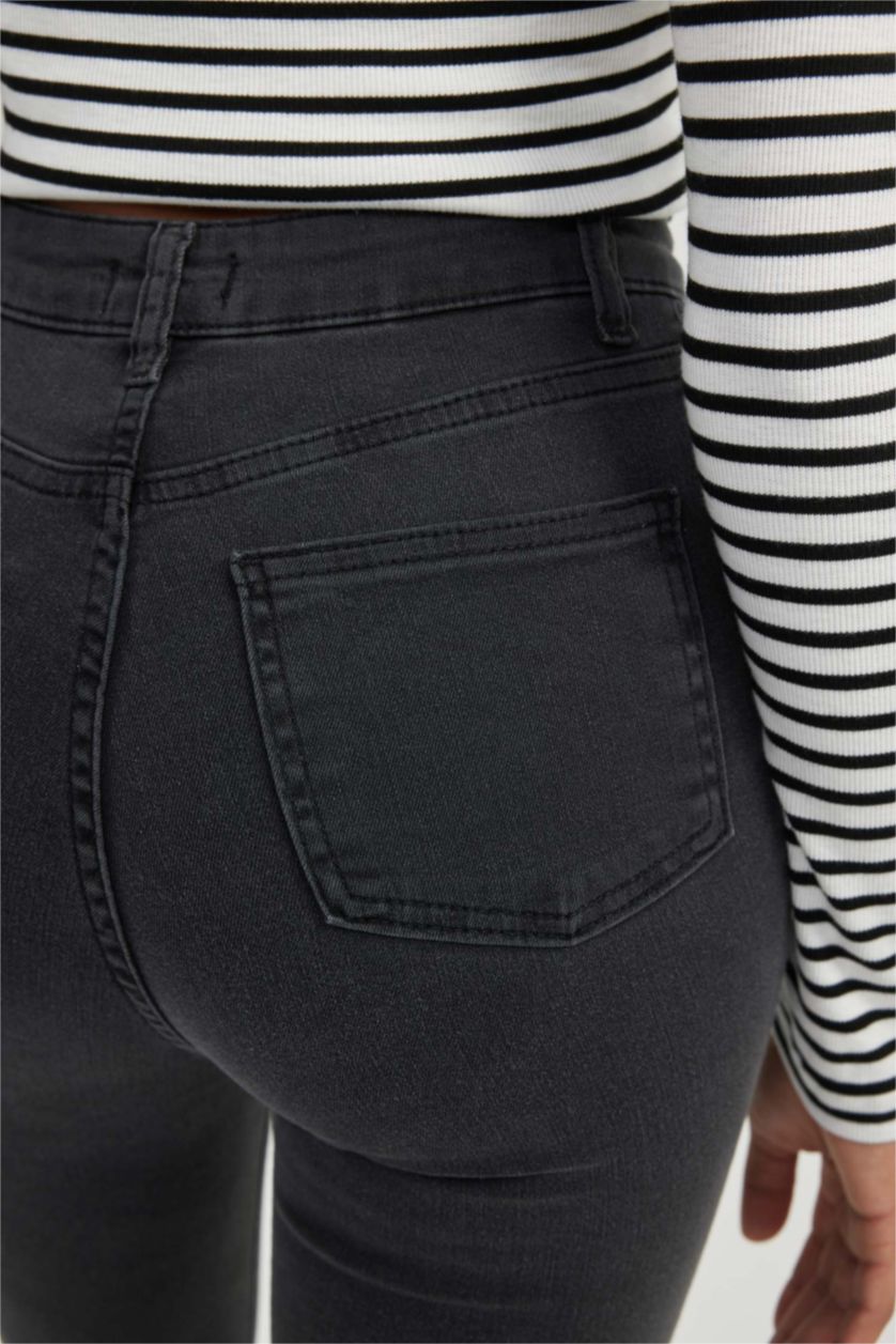 Woman Anthracite Super Skinny Fit Trousers
