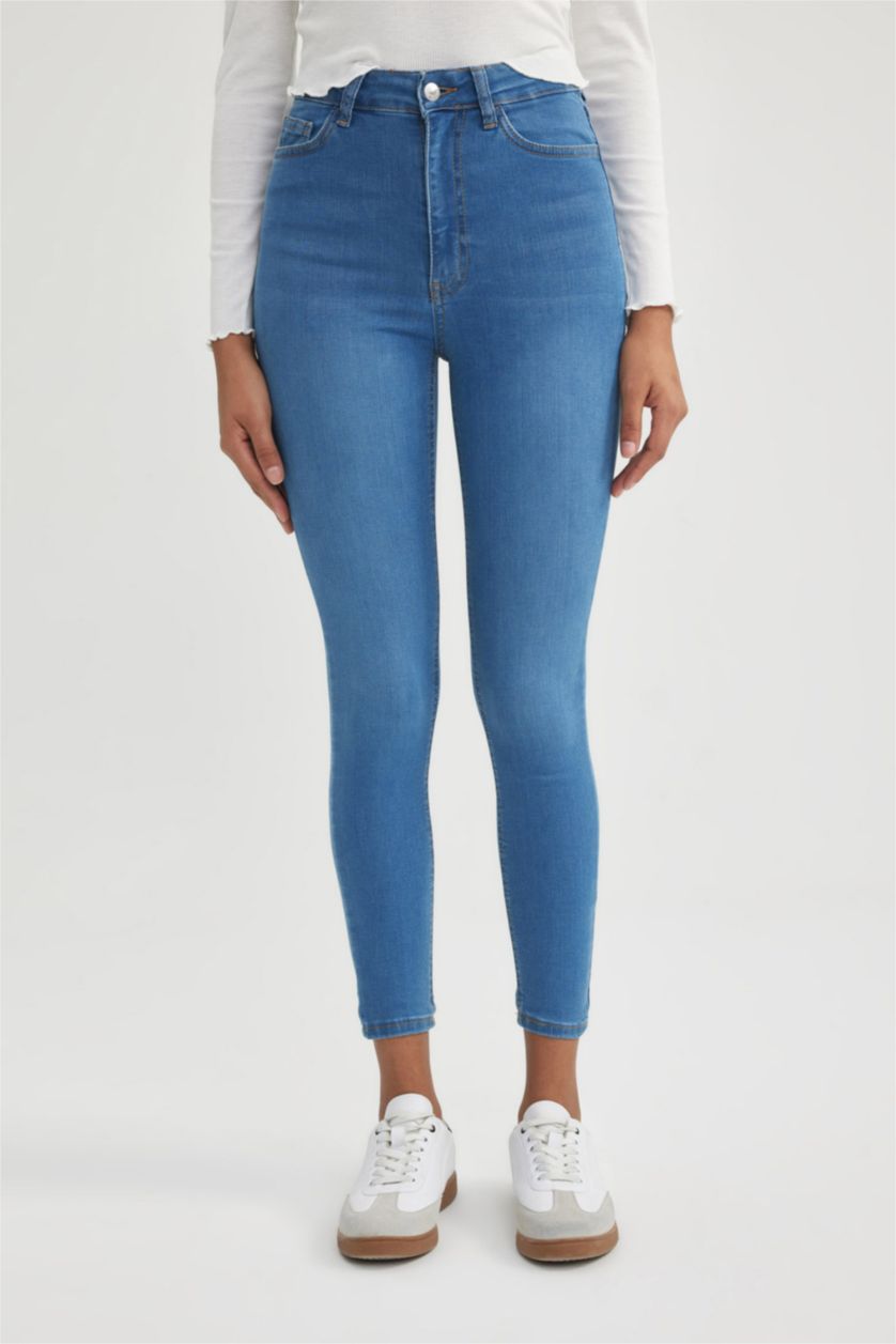 Kadın Açık Mavi Super Skinny Fit Pantolon