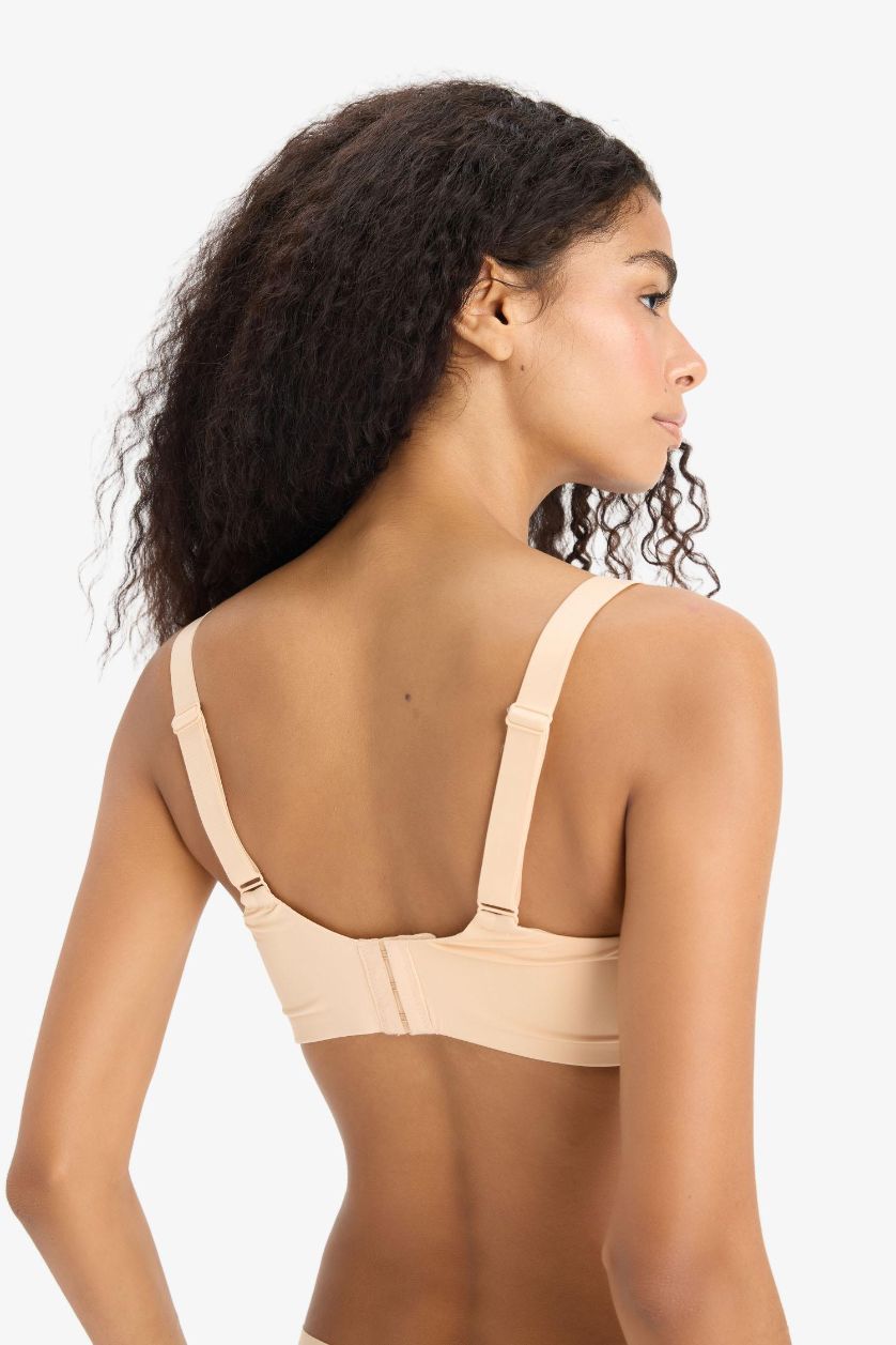 Woman Beige Fall in Love Padded Micro Plus Size Bra