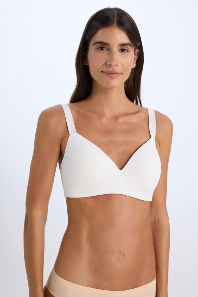 Woman White Fall in Love Comfort Bra