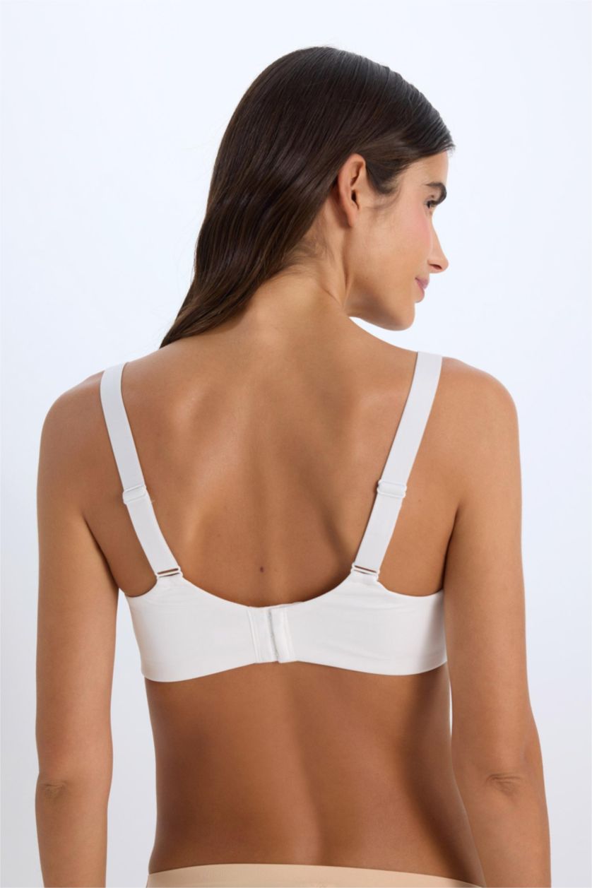 Woman White Fall in Love Comfort Bra