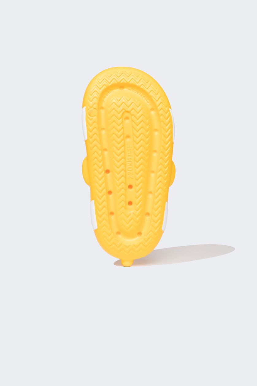 Boys & Teens Yellow Boy High Sole Single Strap Eva Slippers