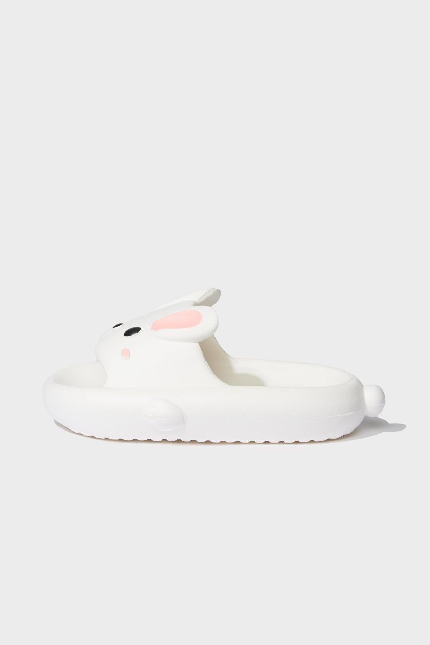 GIRLS & TEENS White Girl High Sole Single Band Eva Slippers