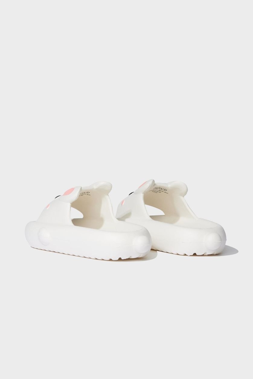 GIRLS & TEENS White Girl High Sole Single Band Eva Slippers