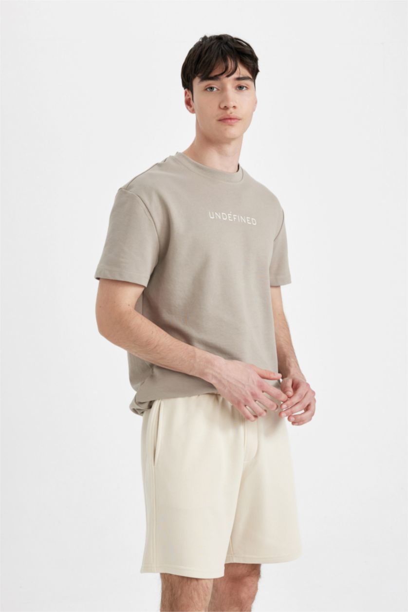 Man Sand Regular Fit Regular Hem Shorts