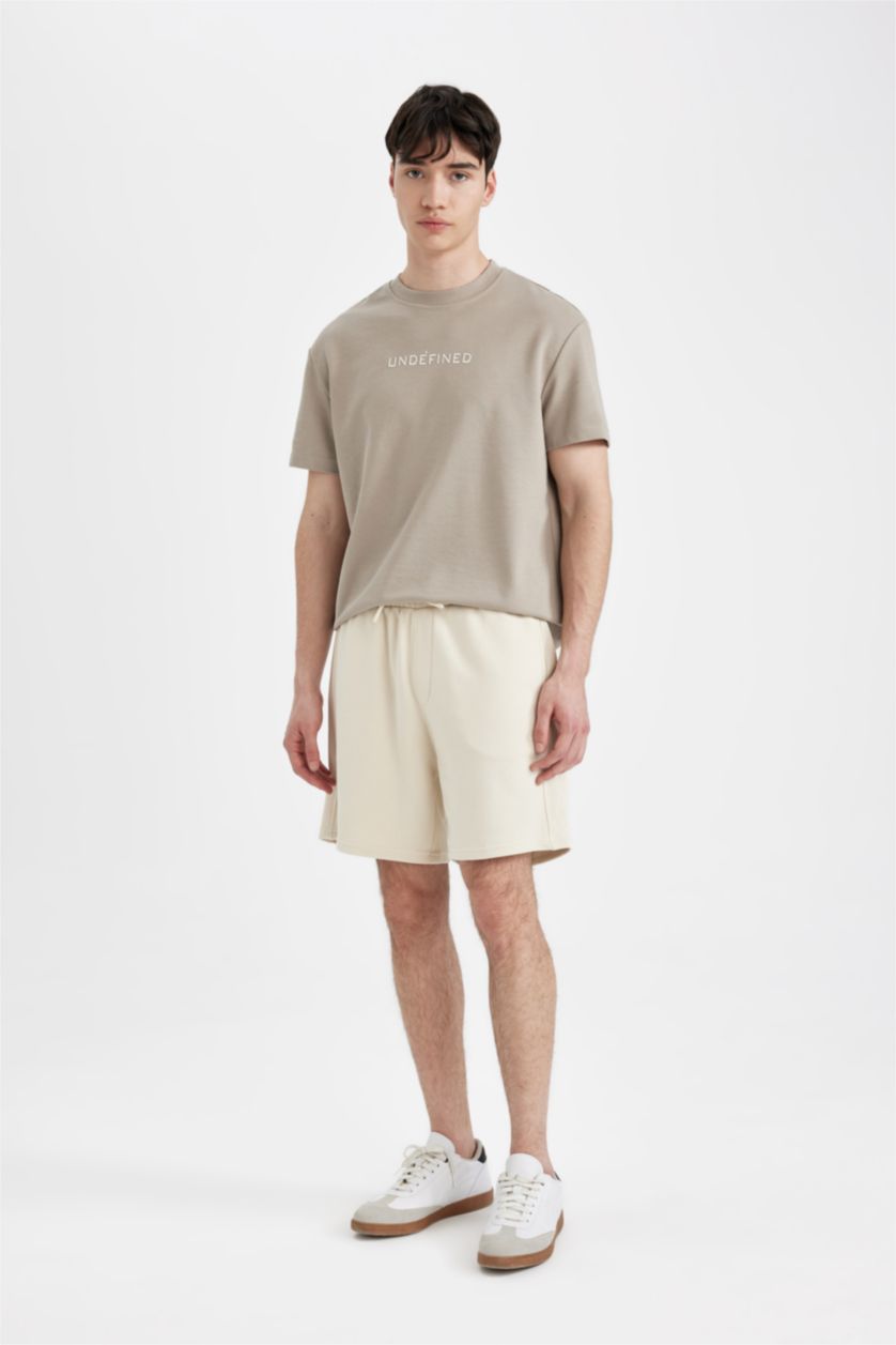 Man Sand Regular Fit Regular Hem Shorts