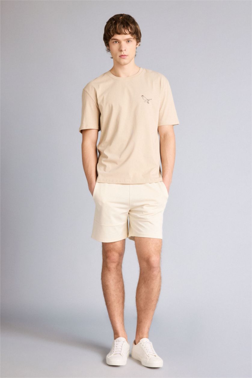 رجال بيج شورت كابري سليم فيت بساق ضيق