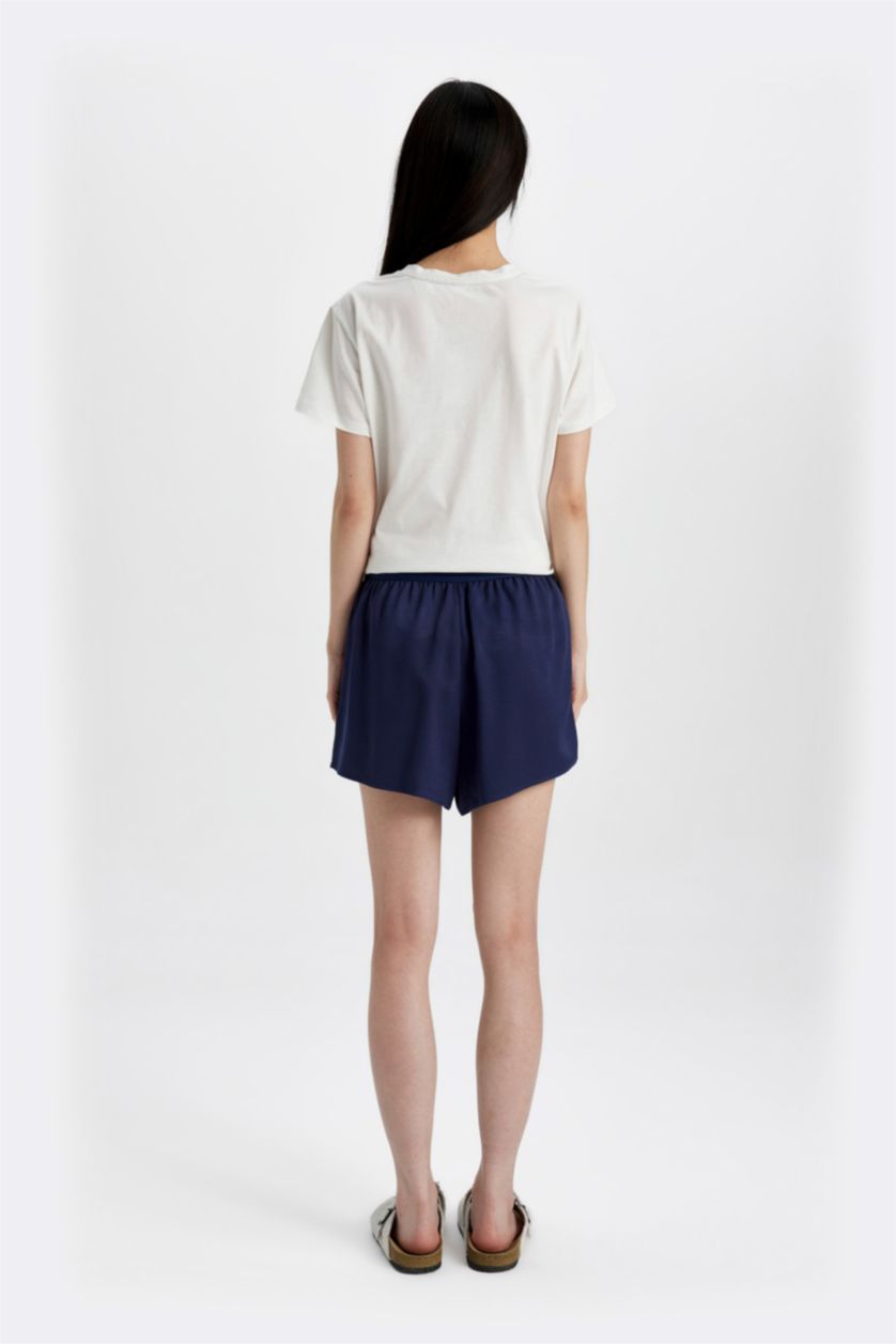 Kadın Lacivert Regular Fit Dokuma Pijama Altı-Fall in Love