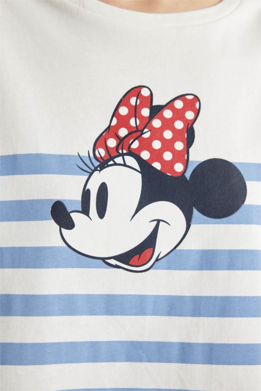 FEMME Rouge Pyjama à Coupe Régulière et manches courtes Disney Mickey & Minnie