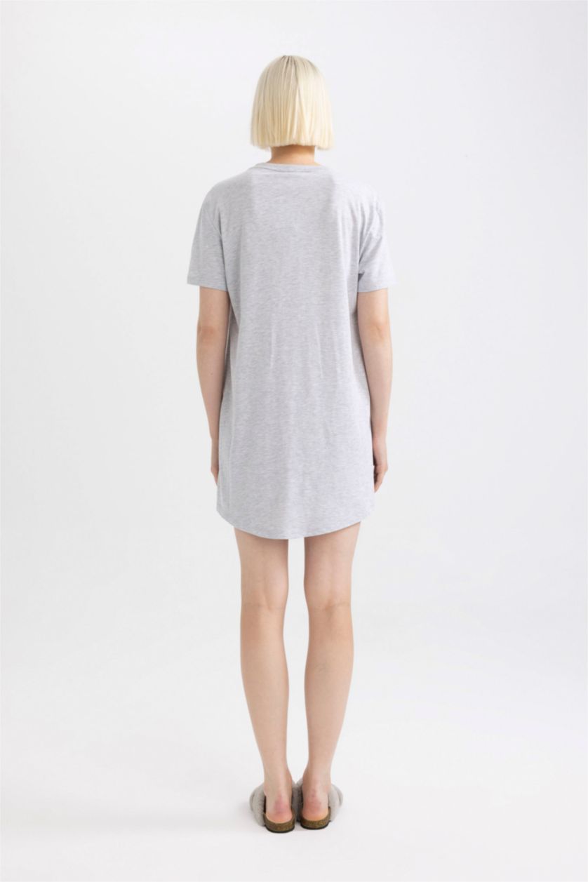 FEMME Gris Chemise de nuit à manches courtes Disney Mickey & Minnie