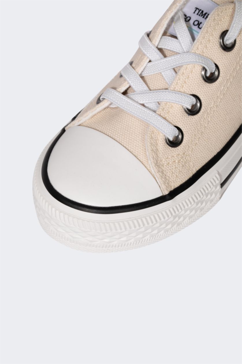 Kız Çocuk - Genç Kız Bej Kız Çocuk Kalın Taban Sneaker