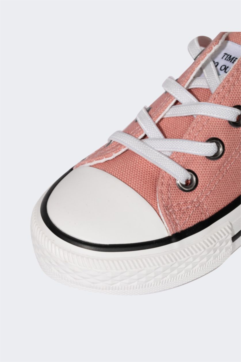 Kız Çocuk - Genç Kız Pembe Kalın Taban Sneaker Kız Çocuk