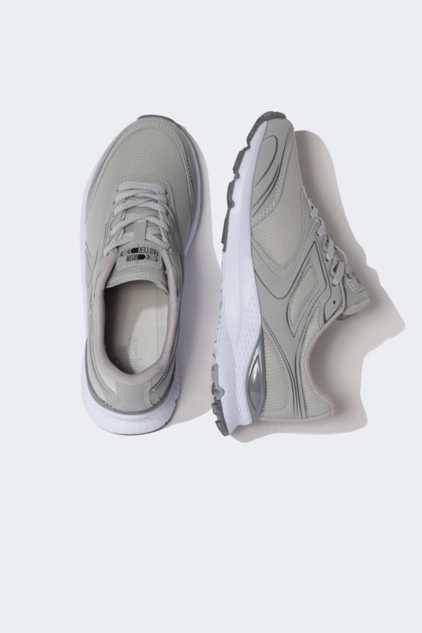 Erkek Çocuk - Genç Erkek Gri Erkek Çocuk Kalın Taban Sneaker