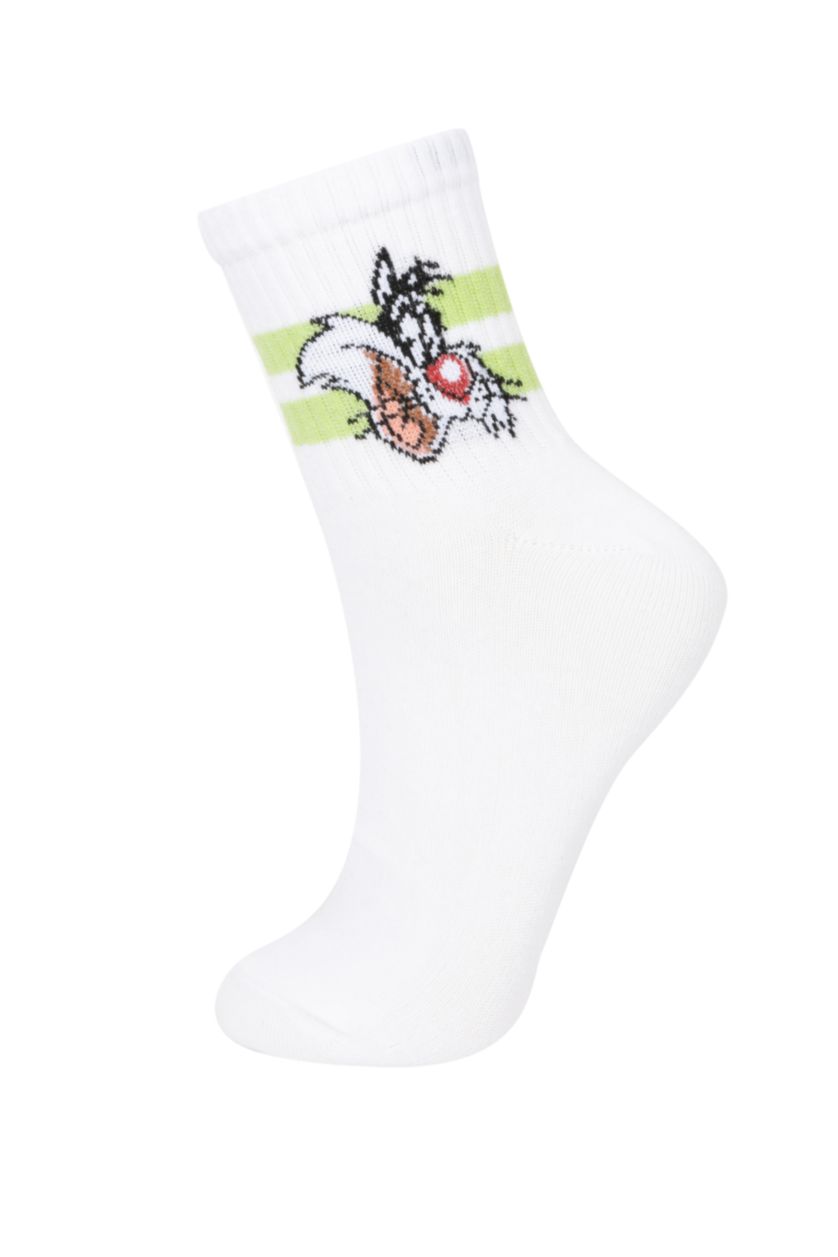 Woman White Woman Looney Tunes Licensed 3 piece Short Socks