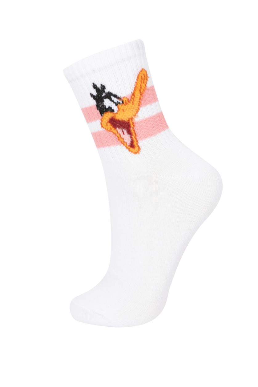 Woman White Woman Looney Tunes Licensed 3 piece Short Socks