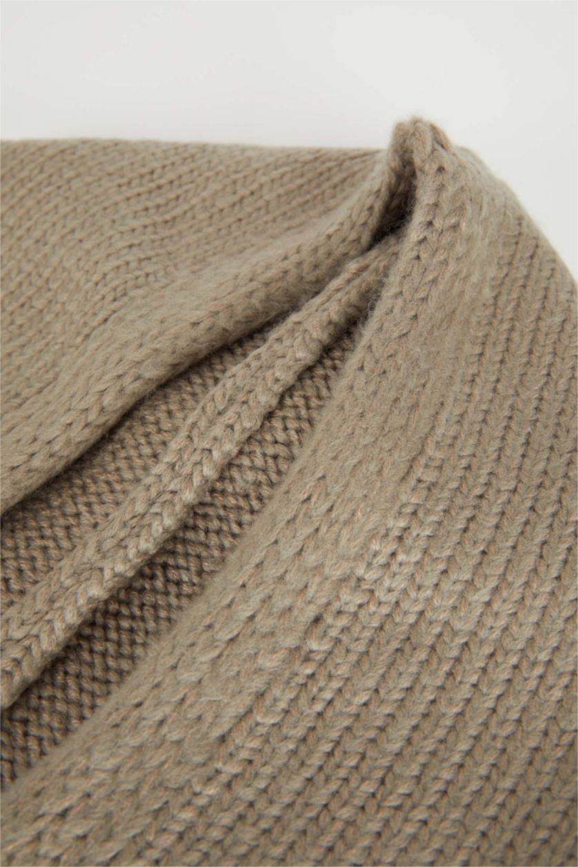 Woman Beige Woman Scarf