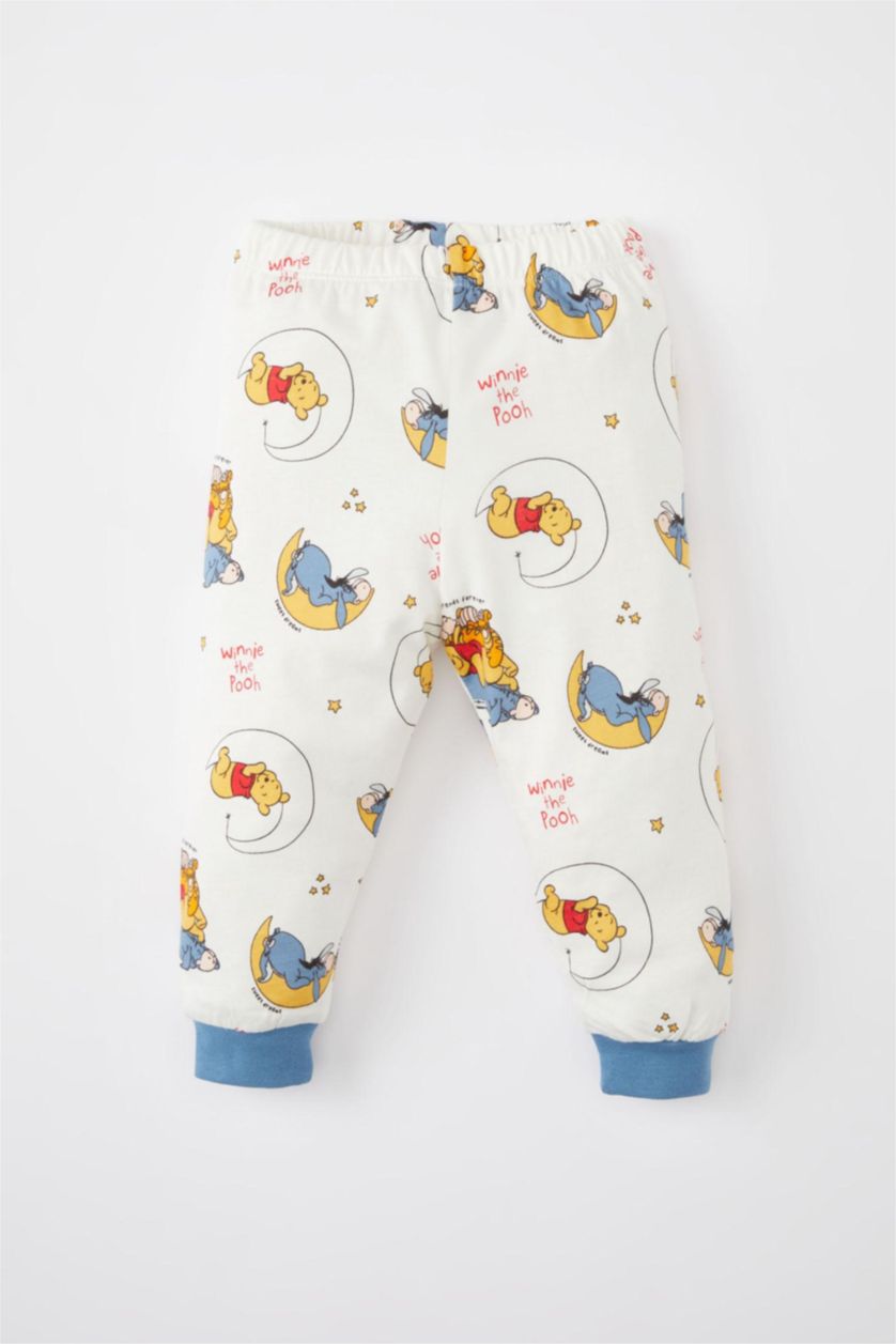 Erkek Bebek Ekru Erkek Bebek Disney Winnie The Pooh Uzun Kollu Pijama Takımı