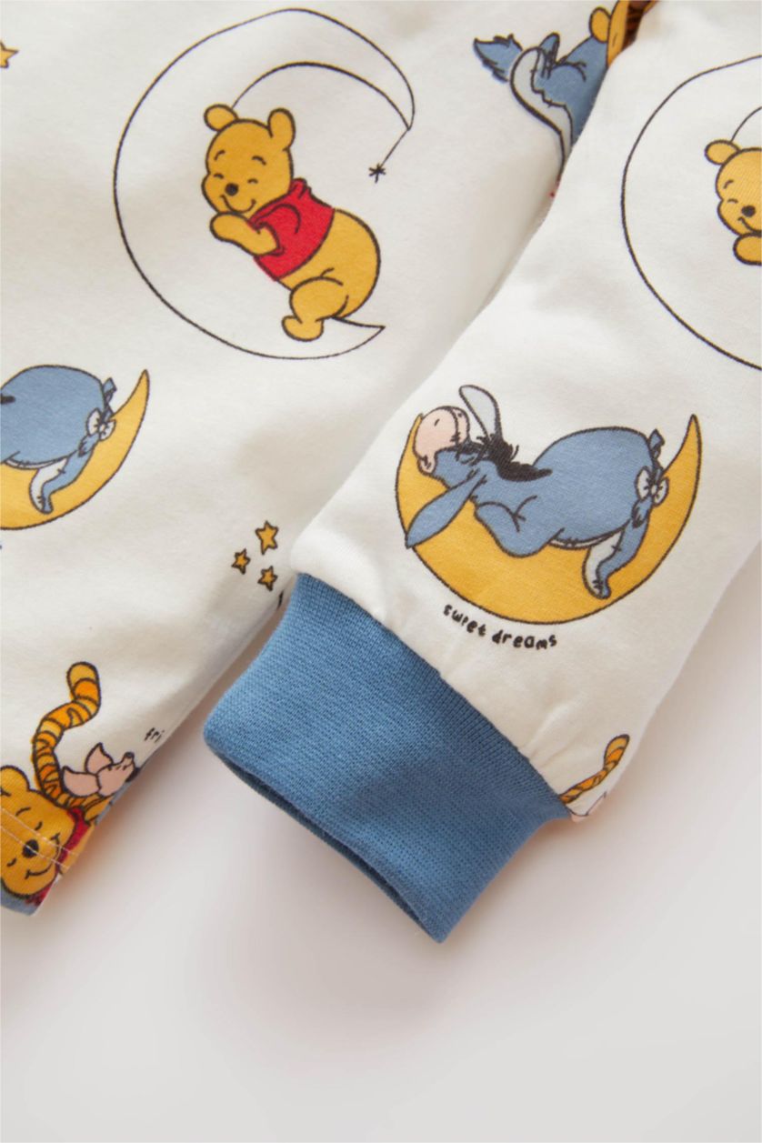 Erkek Bebek Ekru Erkek Bebek Disney Winnie The Pooh Uzun Kollu Pijama Takımı