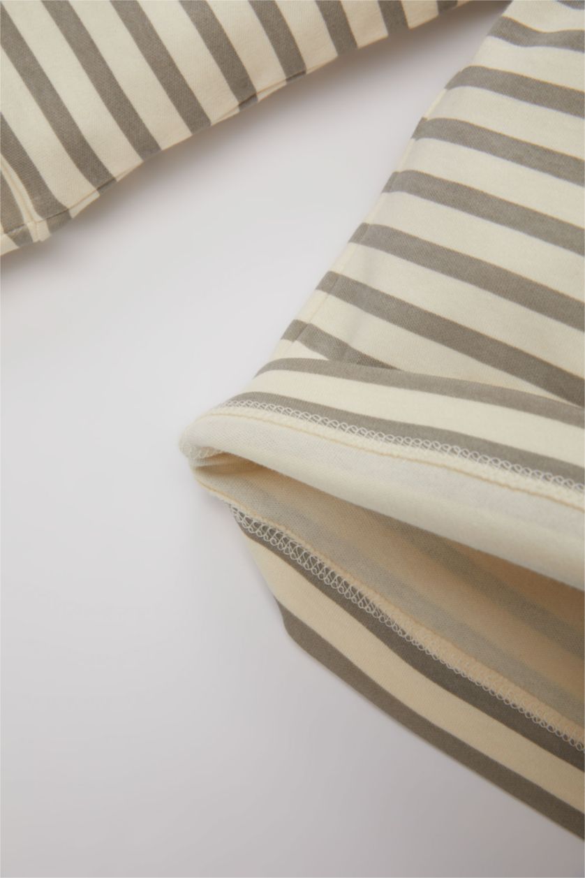 BABY BOY Grey Baby Boy Striped 2 Piece Pajama Set