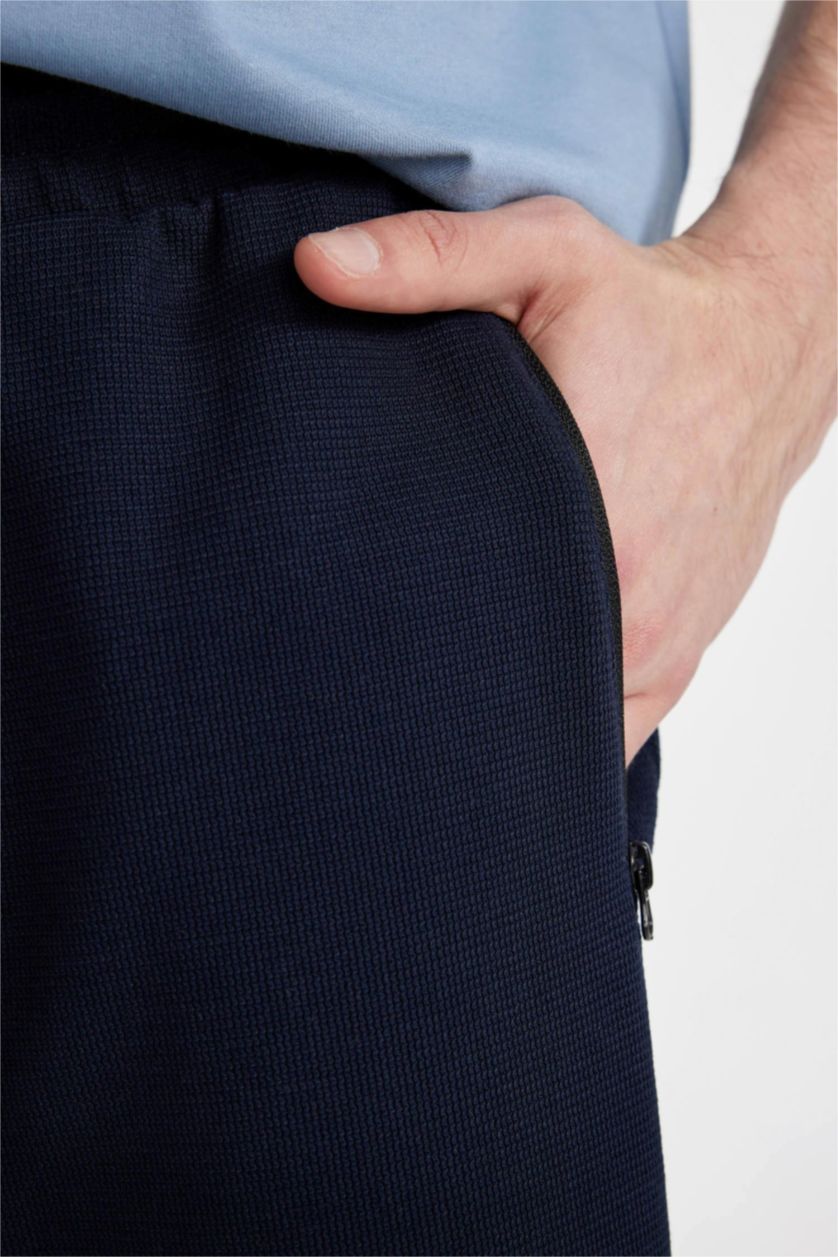 رجال كحلي شورت قصة عادية بجيب