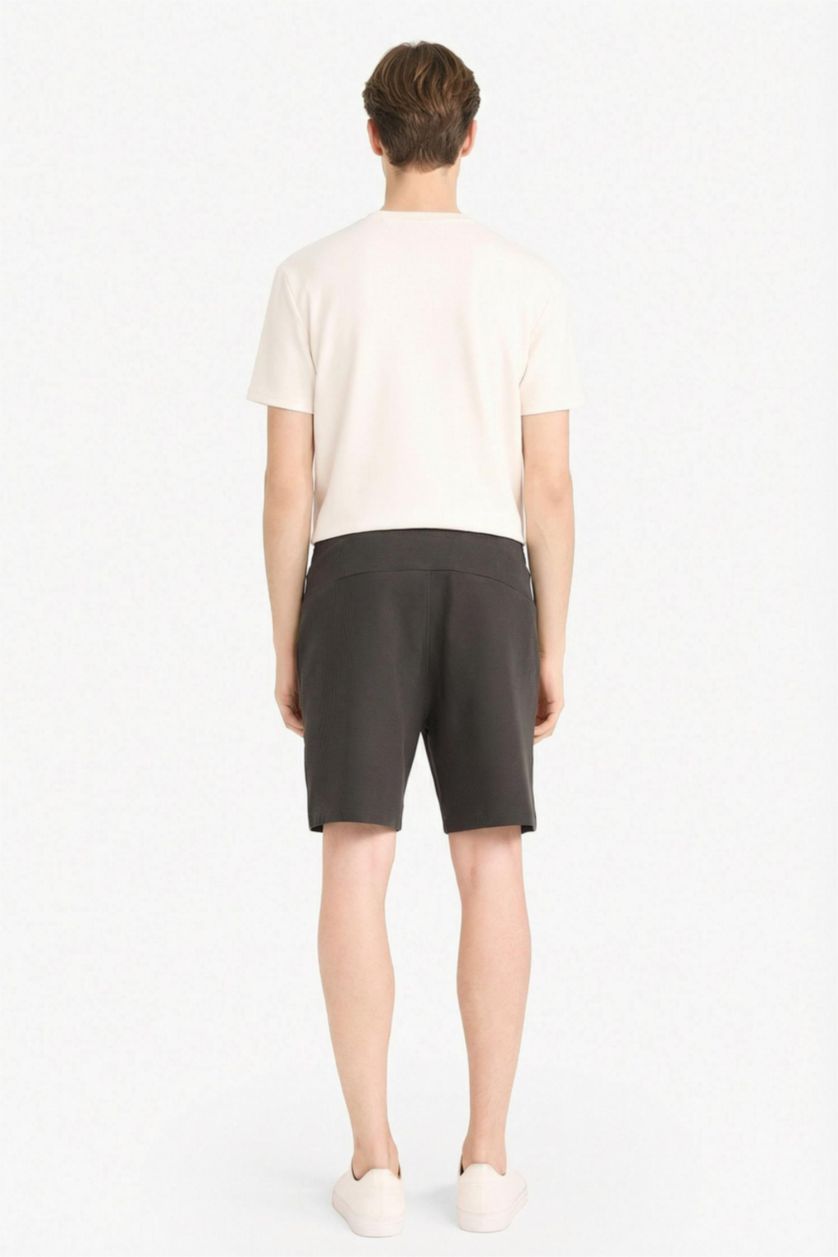 MAN Anthracite Regular Fit Straight Leg Shorts