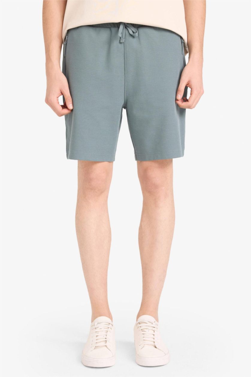 MAN Green Regular Fit Regular Hem Shorts