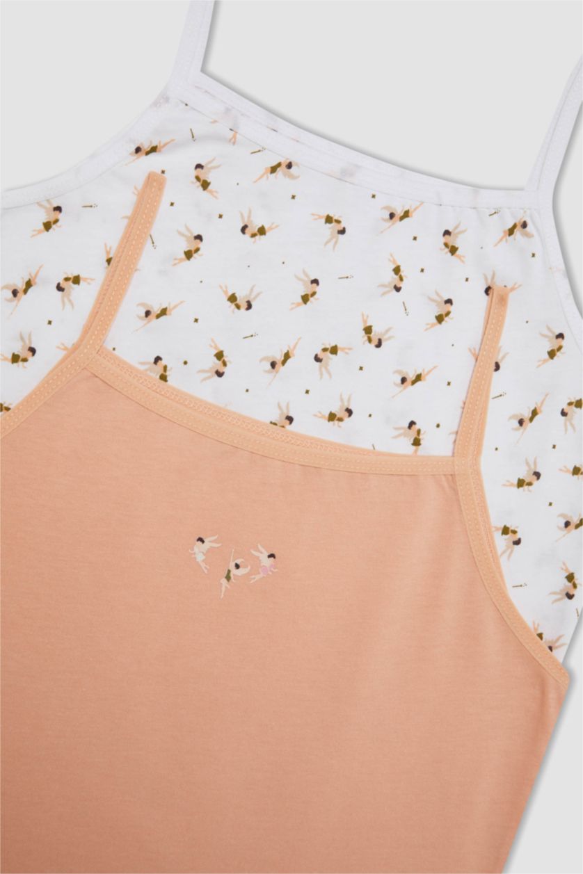 GIRLS & TEENS White Girl 2 piece Regular Fit Tank Top