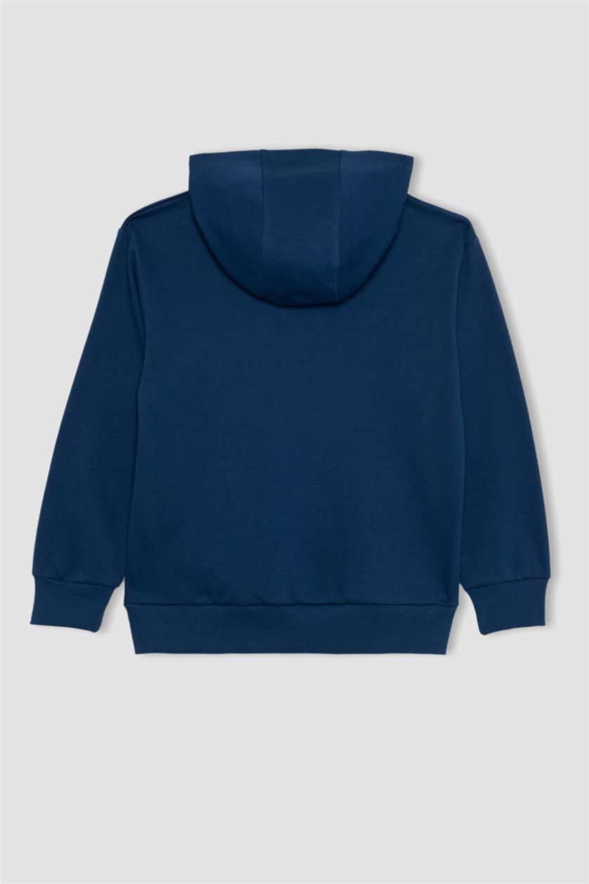 أولاد نيلي سويت شيرت ولادي قصة عادية بغطاء للرأس من سلاحف النينجا