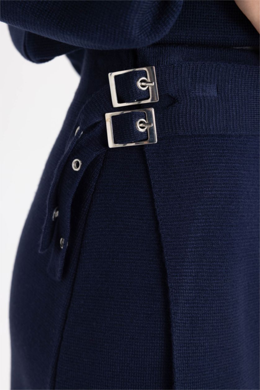 FEMME Marin Jupe longue en tricot Coupe régulière