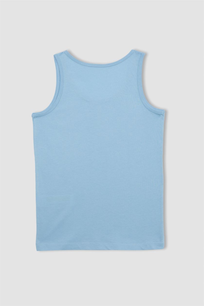 GARÇONS Blanc Lot de 2 débardeurs à Coupe Régulière pour garçon