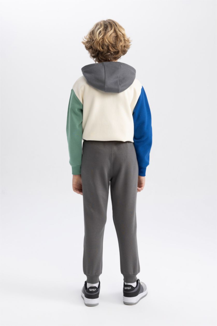 BOYS & TEENS Anthracite Boy Basic Sweatpants