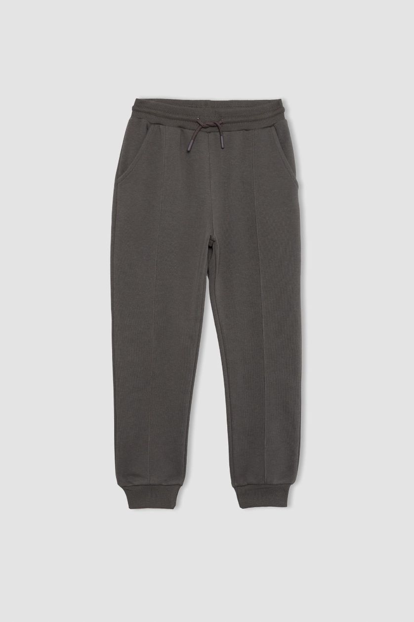 BOYS & TEENS Anthracite Boy Basic Sweatpants