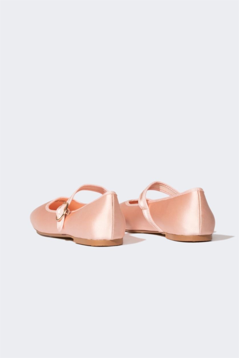 حريمي زهري فاتح حذاء فلات نسائي بكعب مسطح