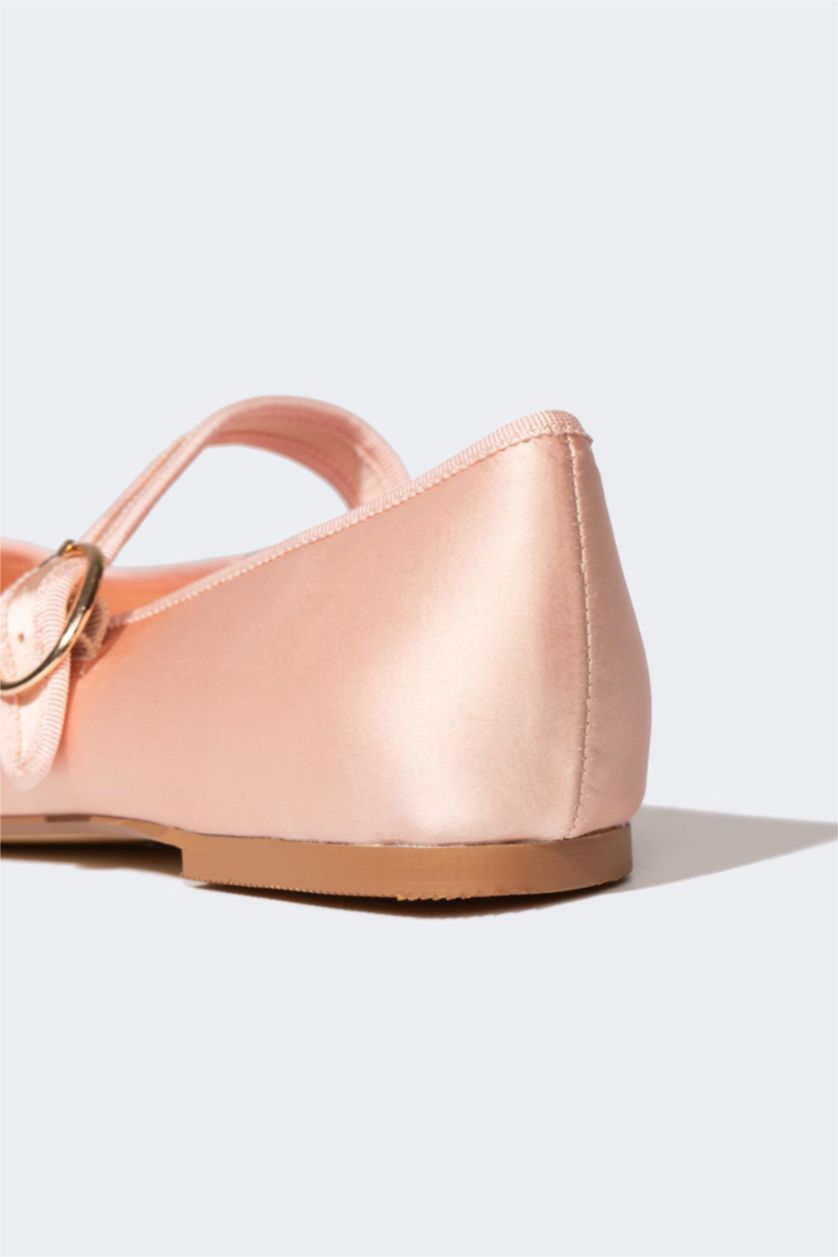 حريمي زهري فاتح حذاء فلات نسائي بكعب مسطح