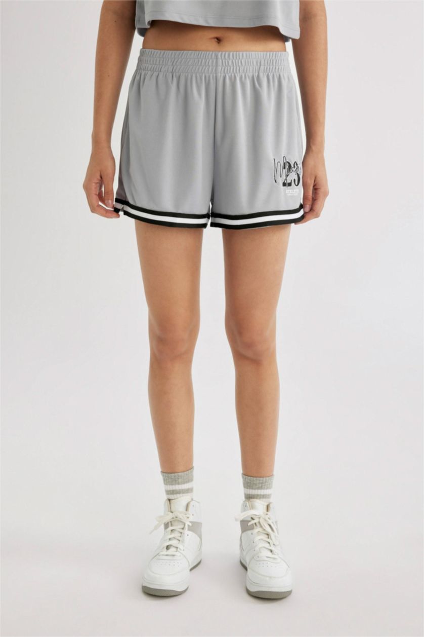WOMAN Grey Standard Fit Short Leg Shorts