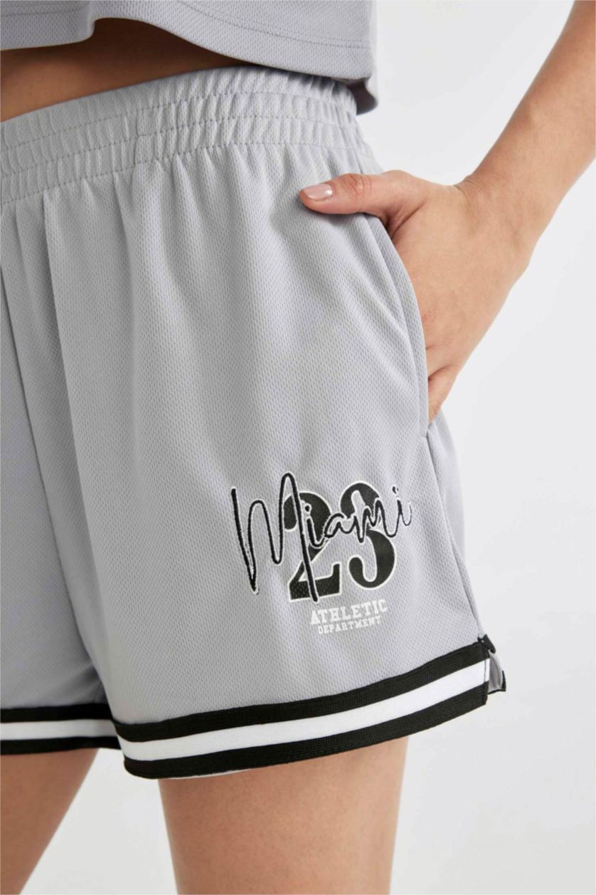 WOMAN Grey Standard Fit Short Leg Shorts