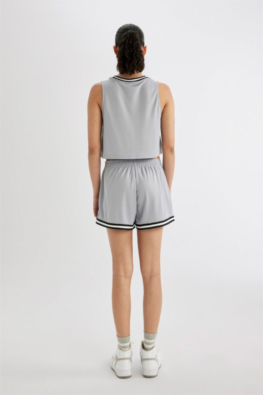 WOMAN Grey Standard Fit Short Leg Shorts