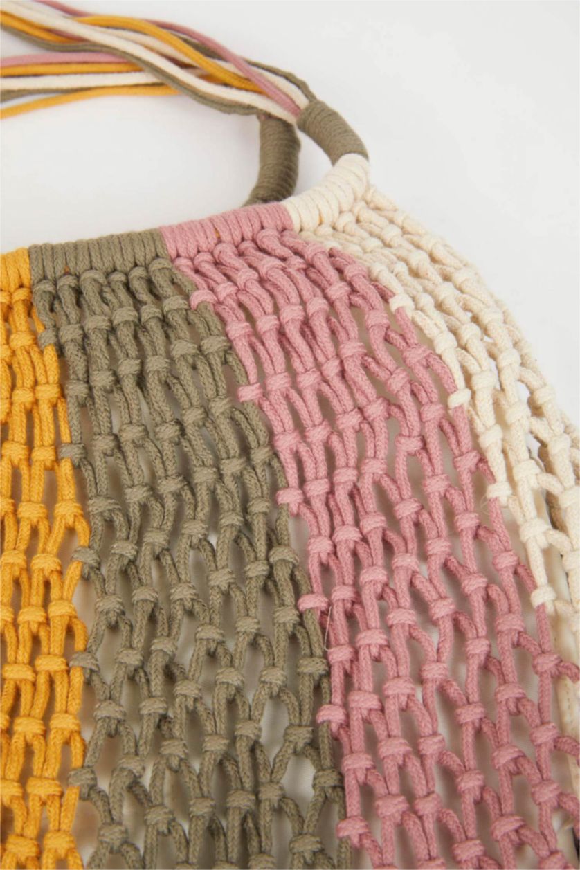 FEMME Karma Sac à Bandoulière en Paille pour Femme