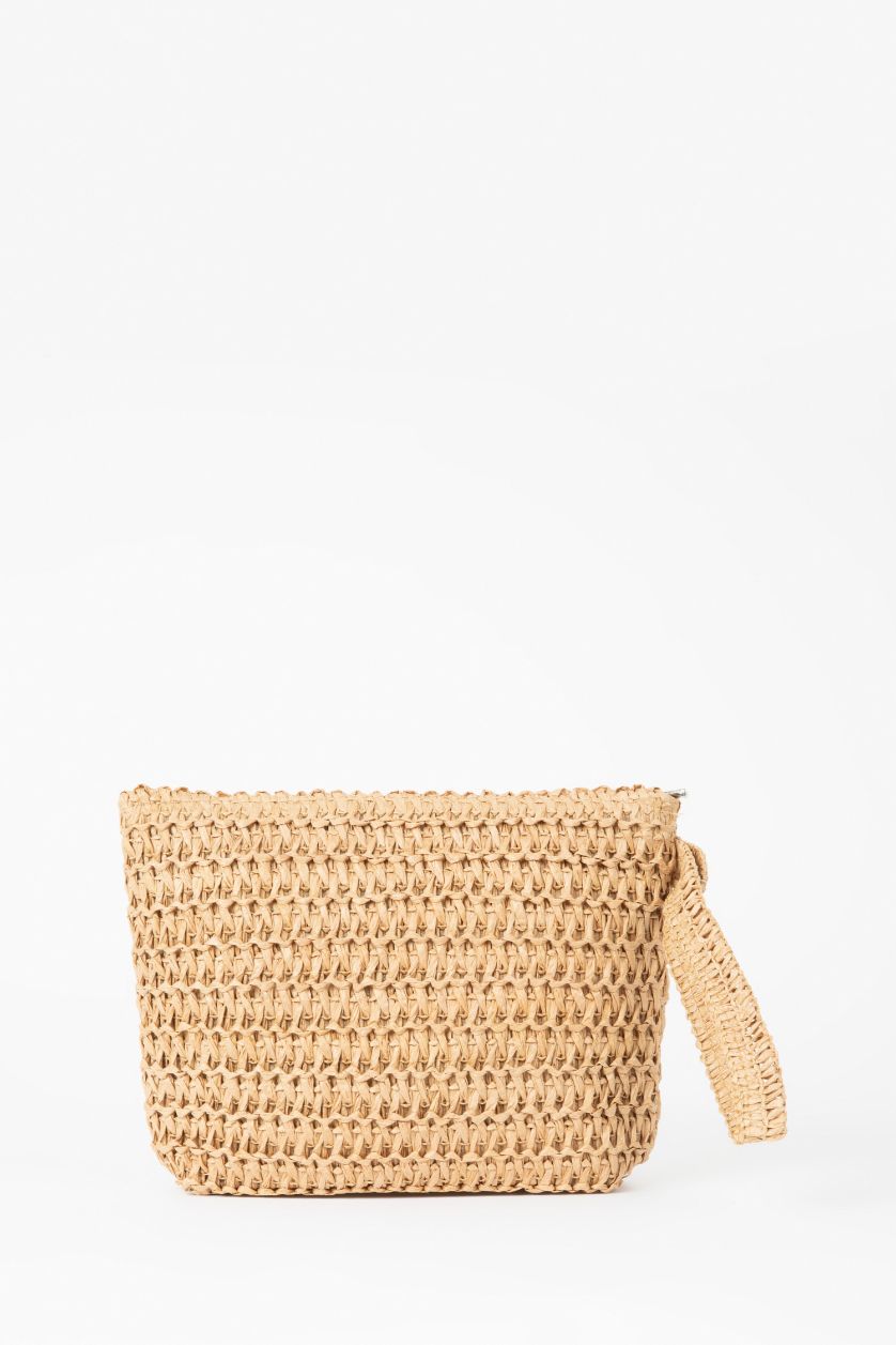 Kadın Koyu Kum Kadın Hasır El Çantası