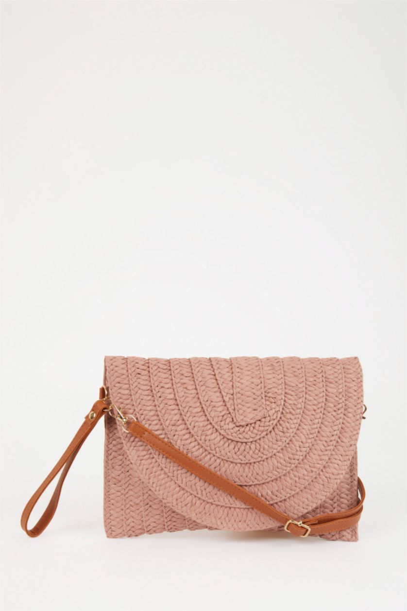 Kadın Gülkurusu Kadın Hasır El Çantası