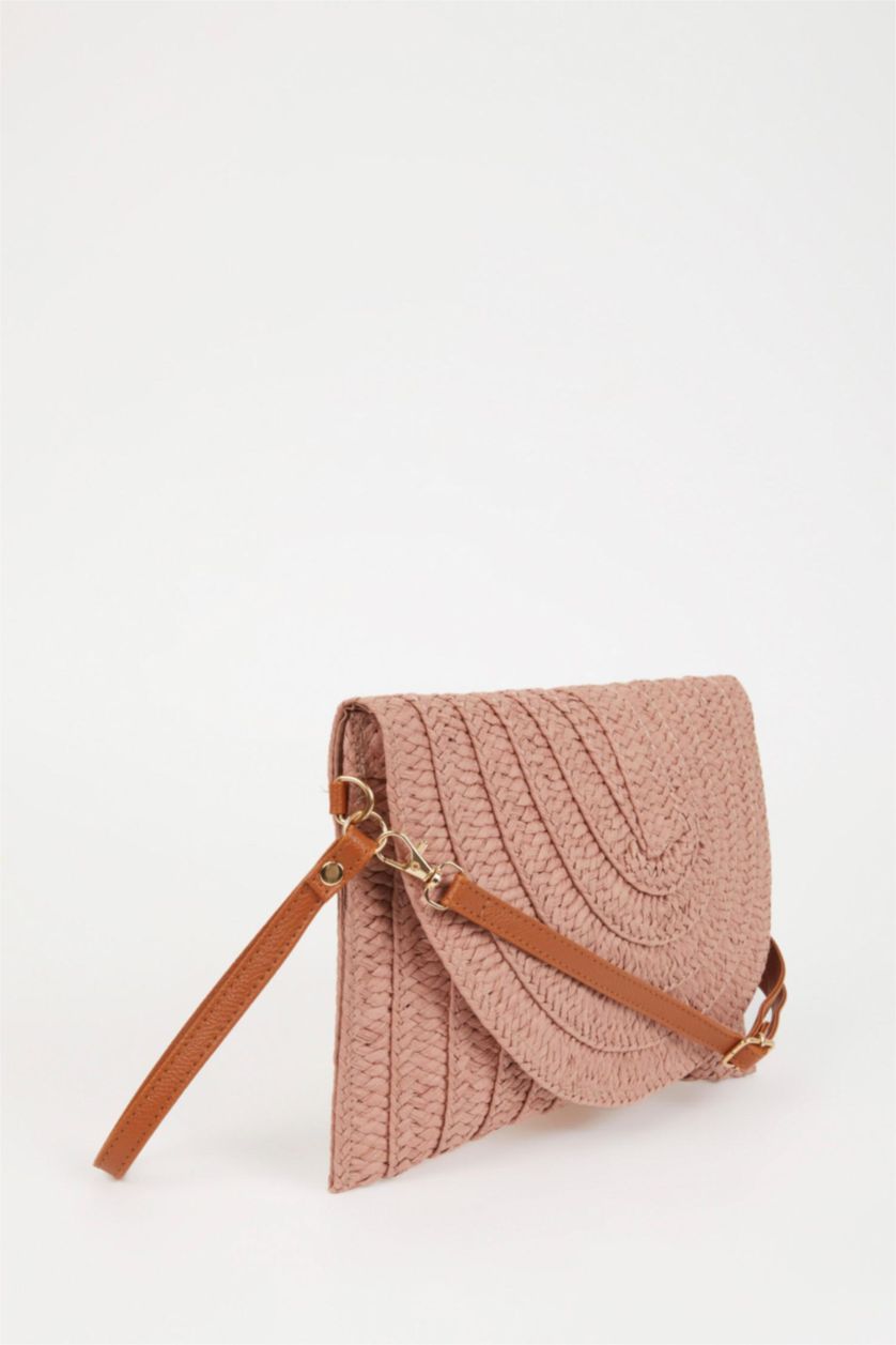 Kadın Gülkurusu Kadın Hasır El Çantası