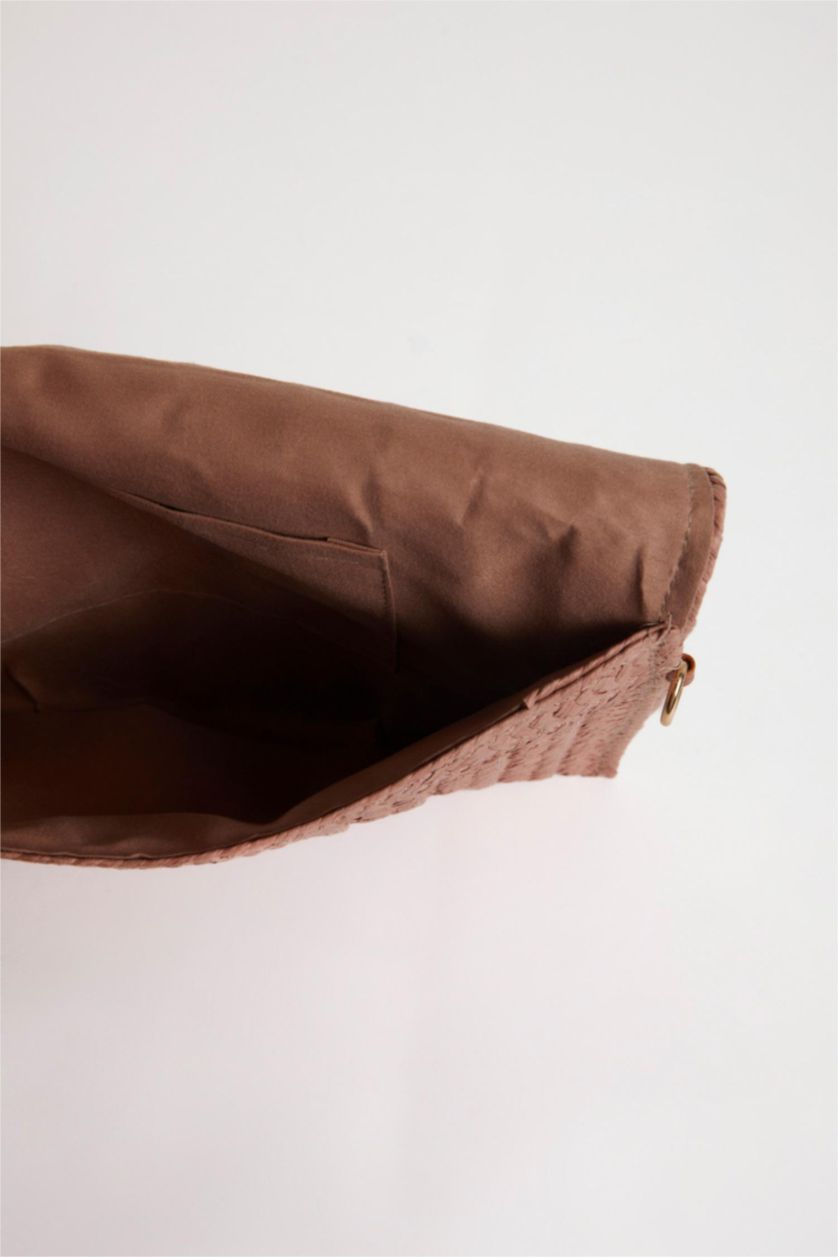 Kadın Gülkurusu Kadın Hasır El Çantası