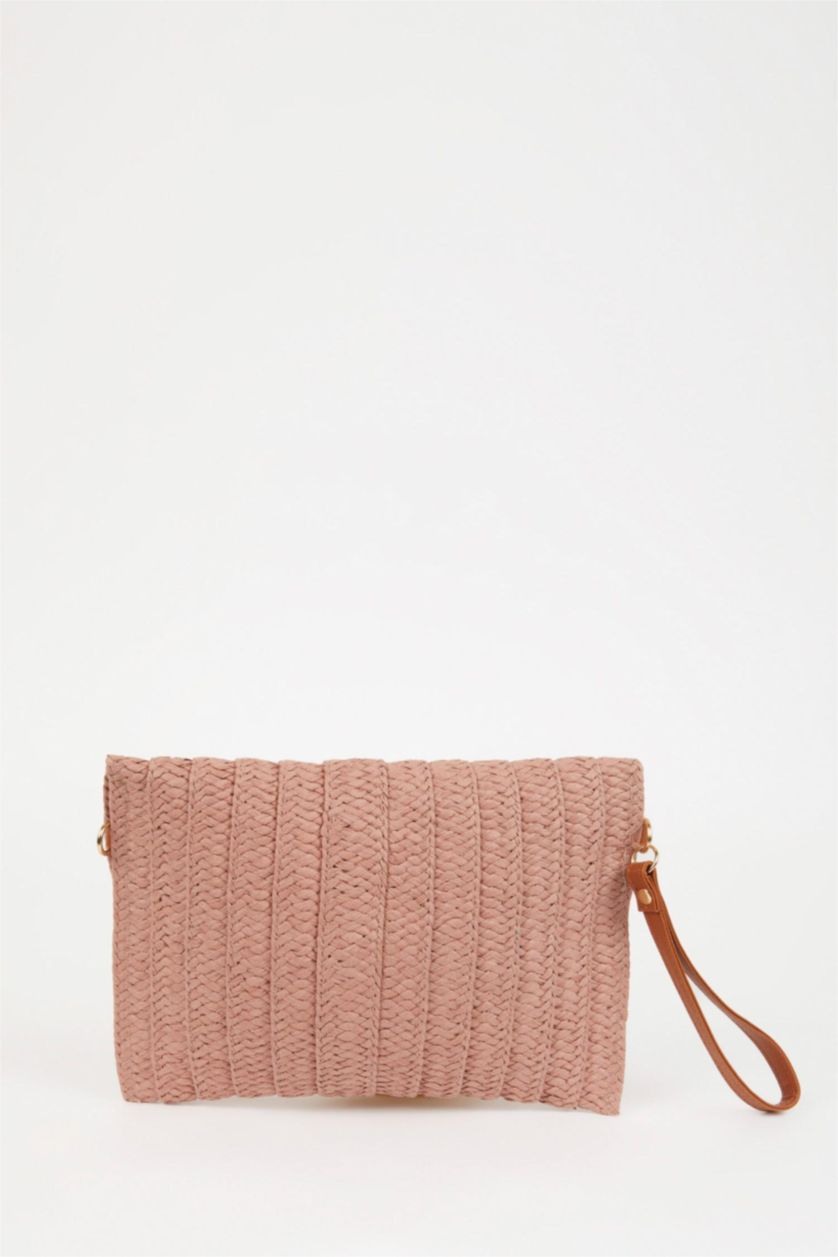 Kadın Gülkurusu Kadın Hasır El Çantası