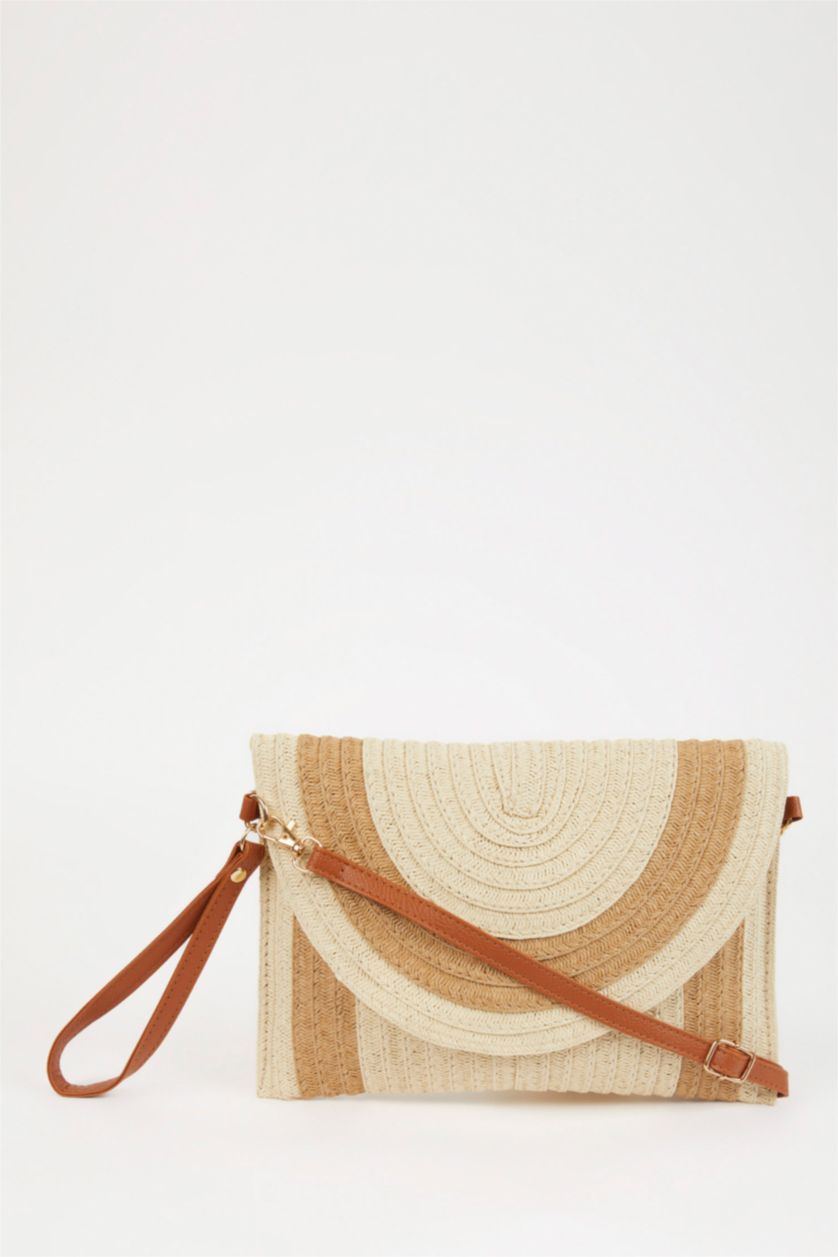 Женщины Светло-песочный Сумка соломенная для женщин