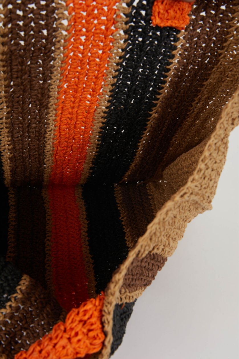 WOMAN MIXED Woman Straw Shopping Bag