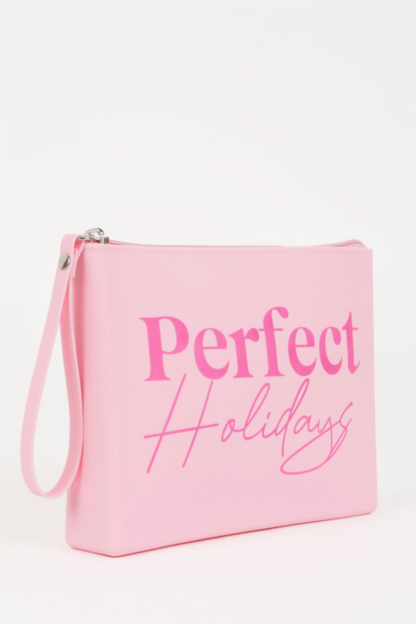 Kadın Pembe Kadın Suni Deri Plaj Çantası