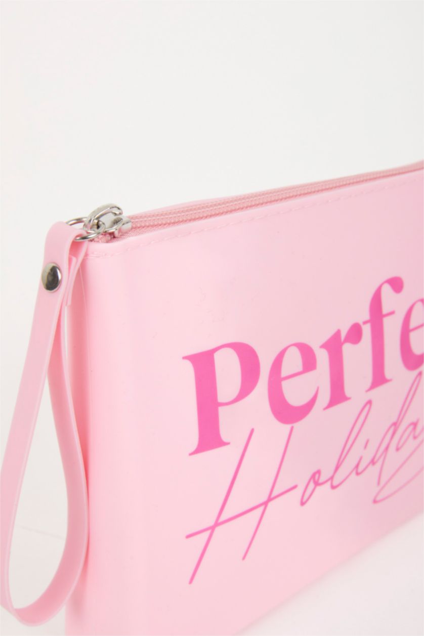 Kadın Pembe Kadın Suni Deri Plaj Çantası