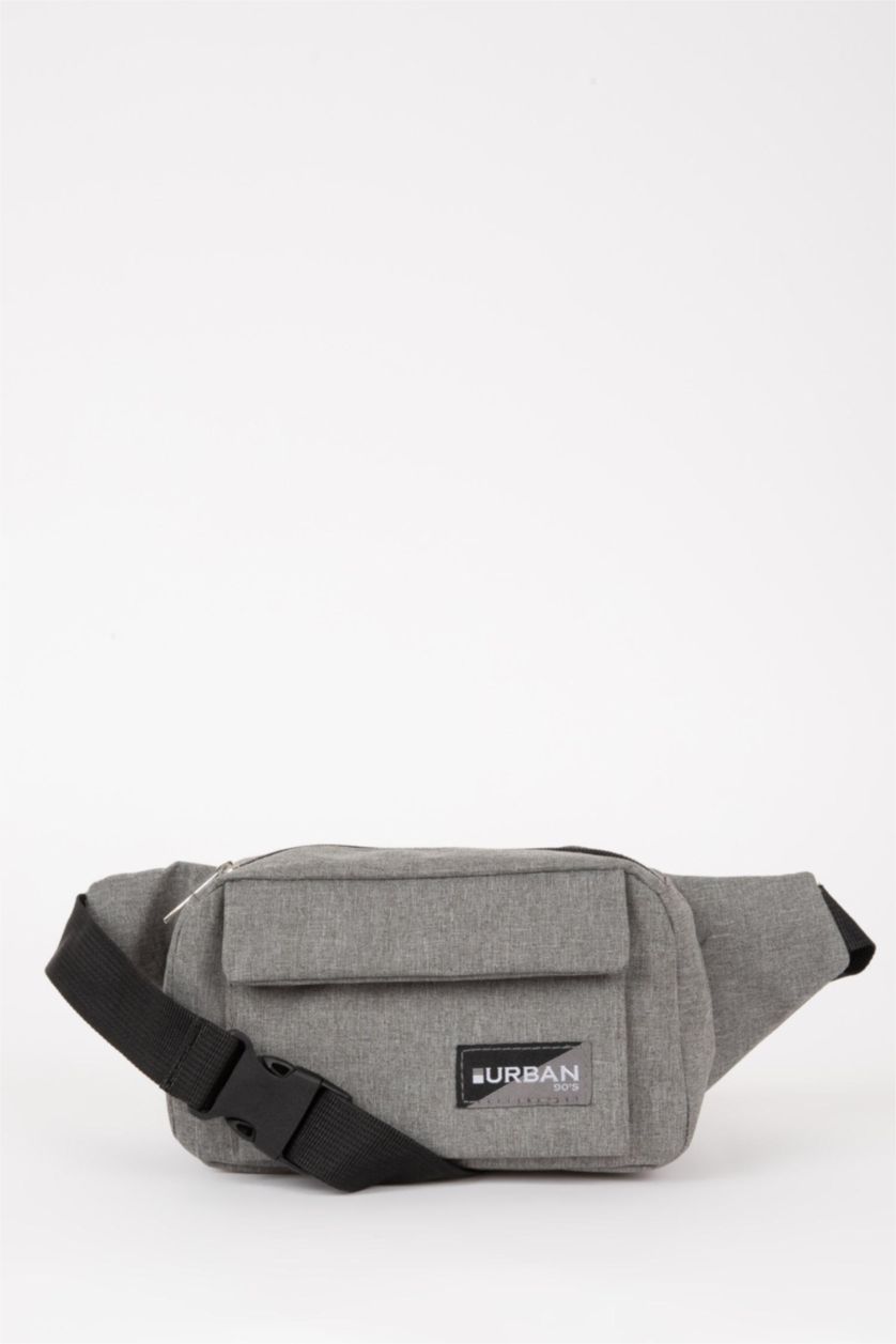 MAN Grey Melange Man Waist Bag