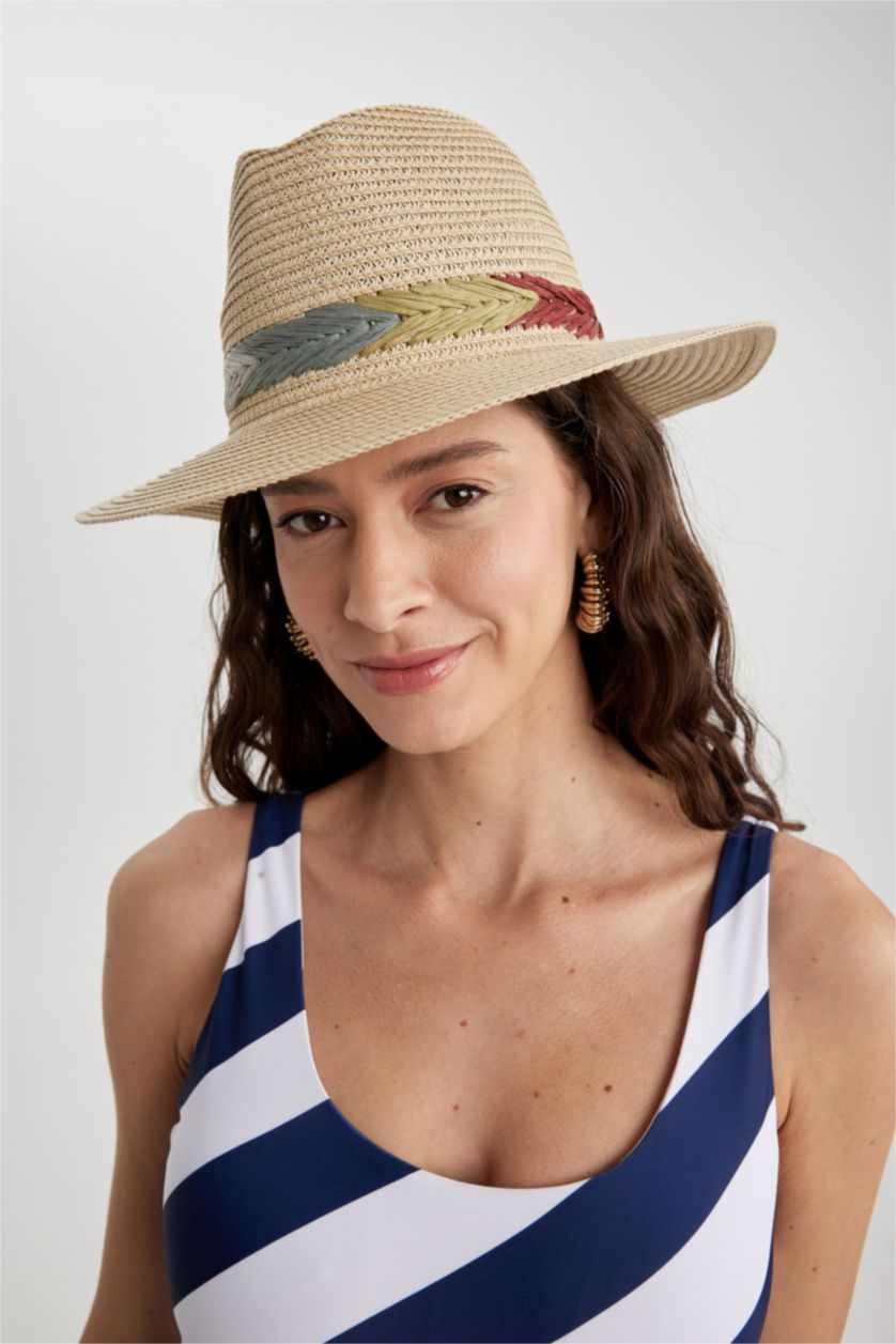 حريمي بيج فاتح طاقية خوص حريمي